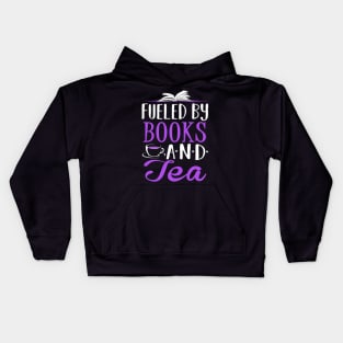 Fueled by Books and Tea Kids Hoodie